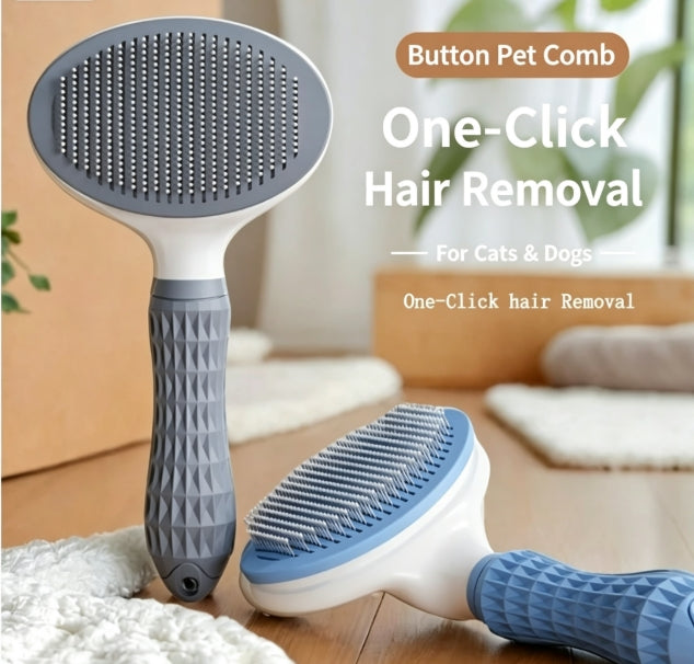 Self-Cleaning Pet Grooming Brush for Dogs & Cats