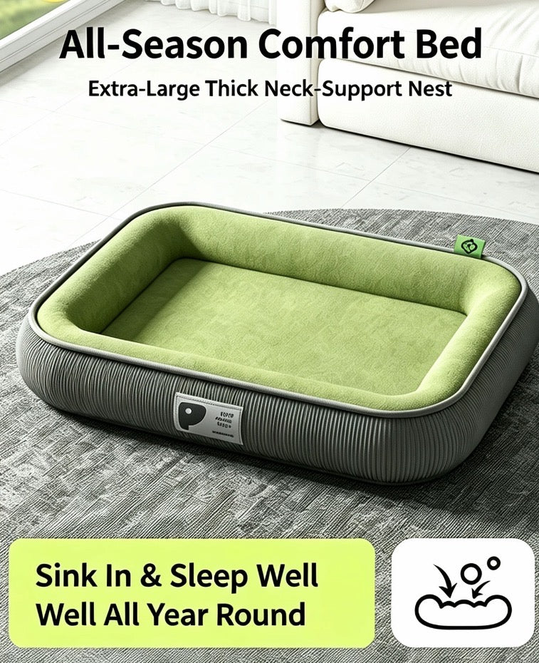 **CozyNest™ All-Season Pet Bed – Removable & Washable, Soft & Warm Comfort for Dogs & Cats**