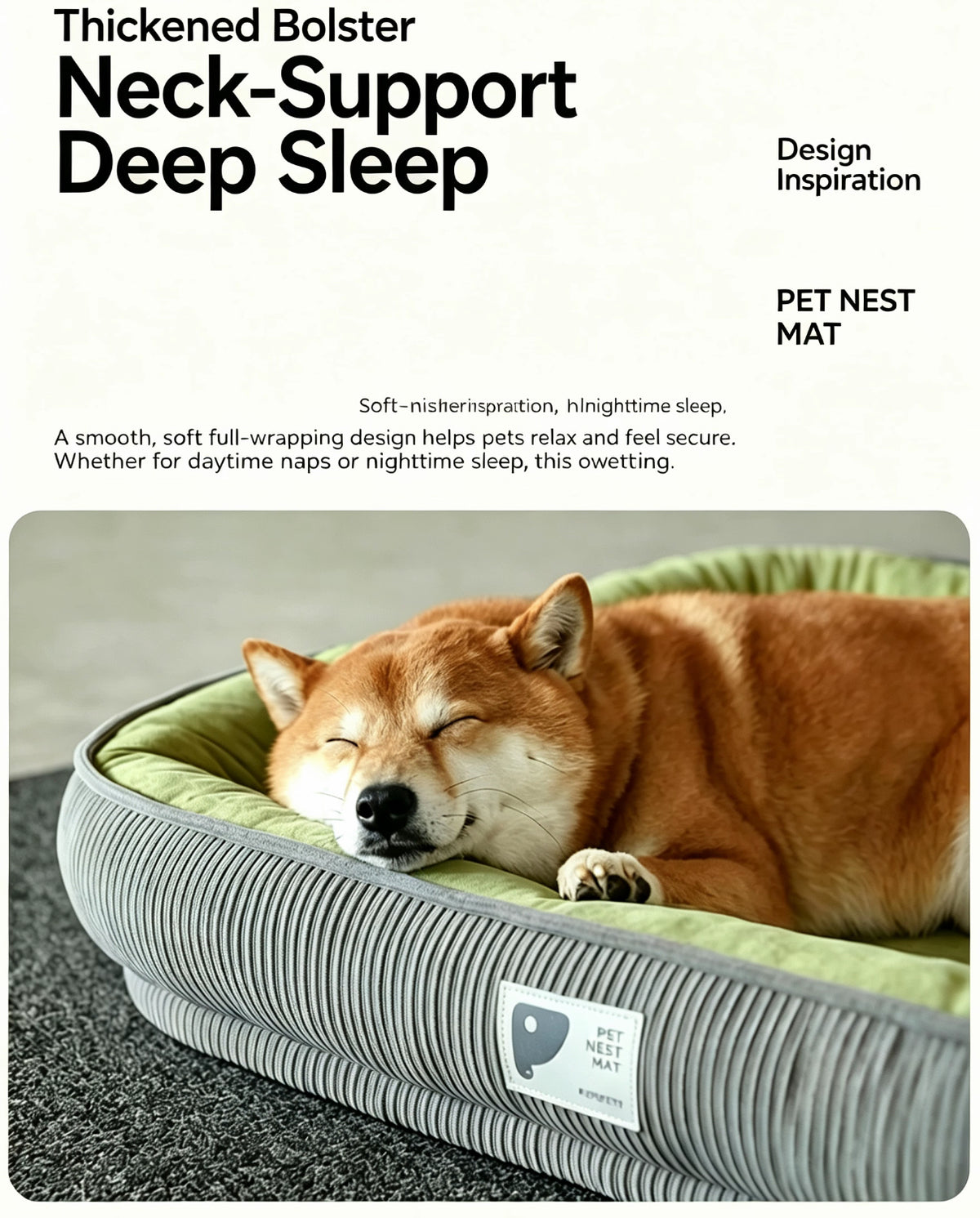 **CozyNest™ All-Season Pet Bed – Removable & Washable, Soft & Warm Comfort for Dogs & Cats**