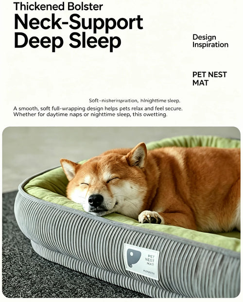 **CozyNest™ All-Season Pet Bed – Removable & Washable, Soft & Warm Comfort for Dogs & Cats**