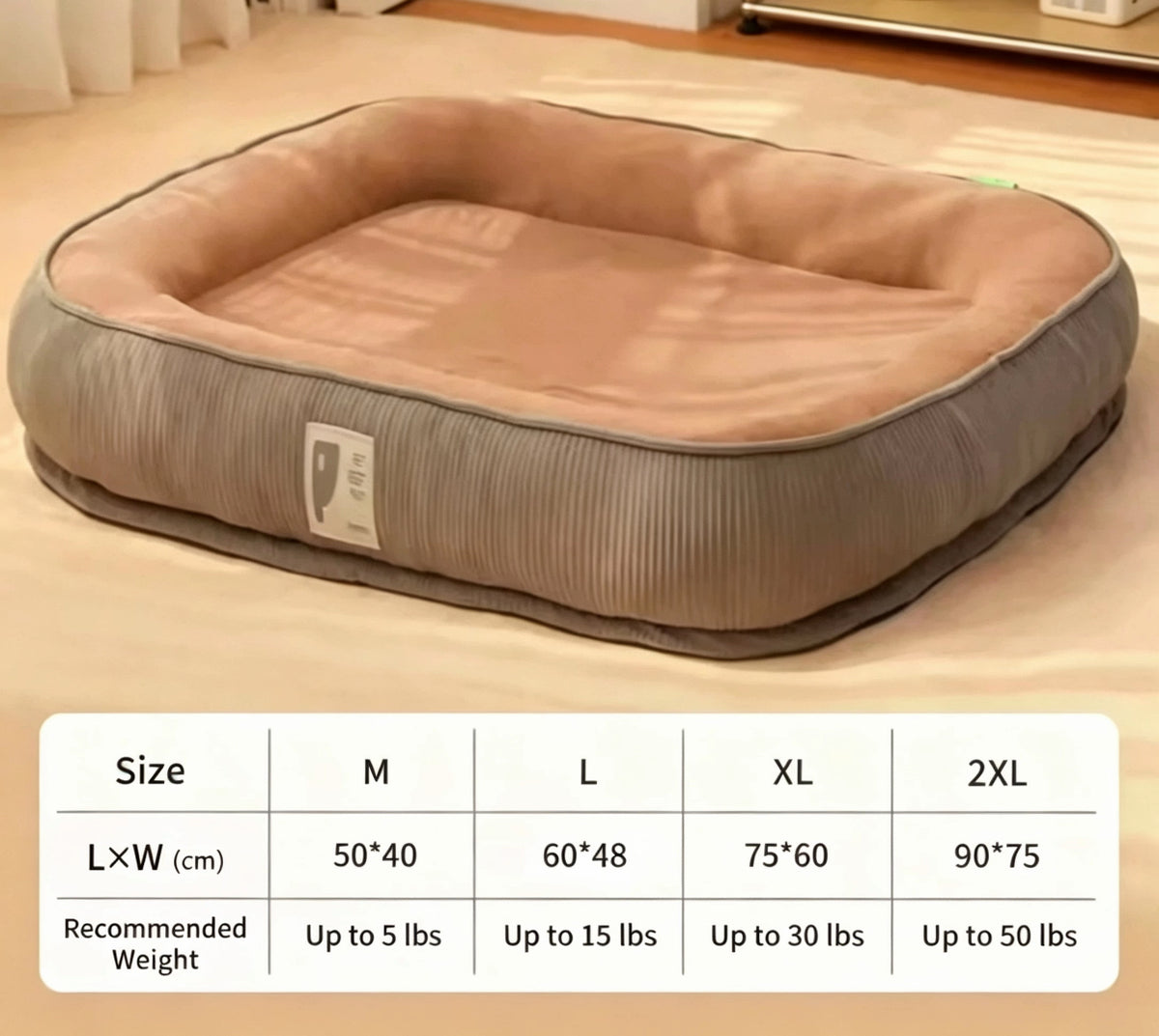 **CozyNest™ All-Season Pet Bed – Removable & Washable, Soft & Warm Comfort for Dogs & Cats**