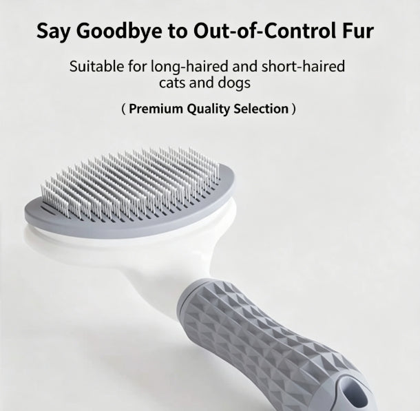 Self-Cleaning Pet Grooming Brush for Dogs & Cats